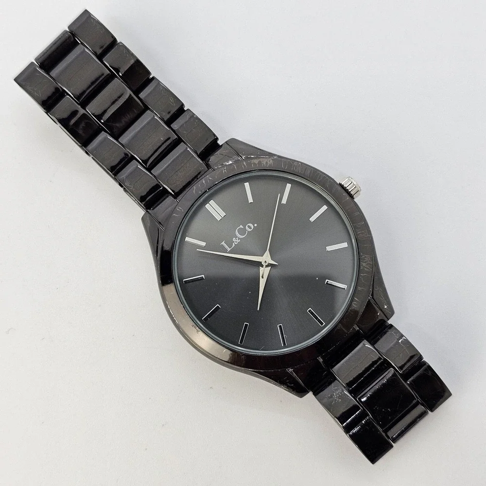 Women's Watch 40MM Black Dial Black Bracelet Band‎ 7